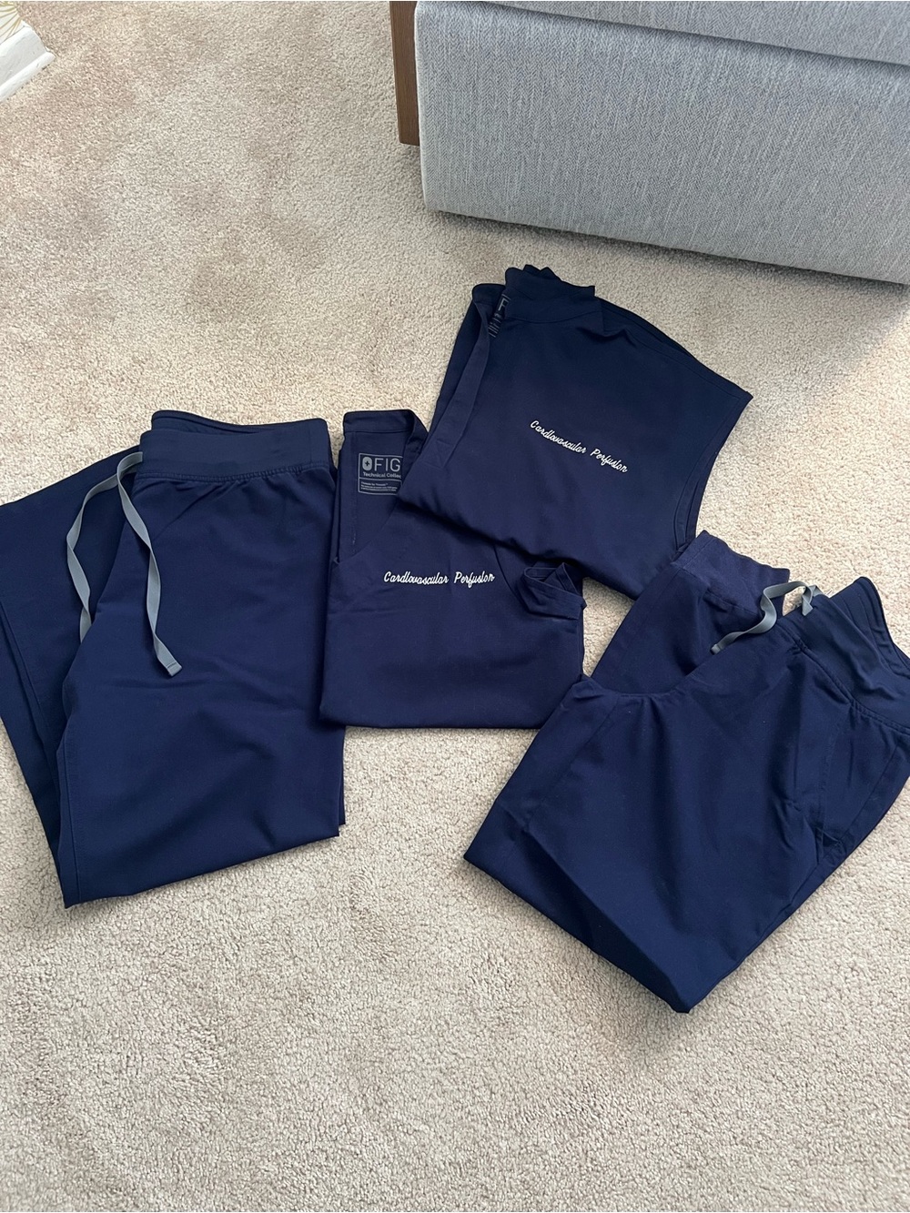 Bundle of Figs Navy Scrubs *read description*